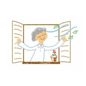 換気を行う